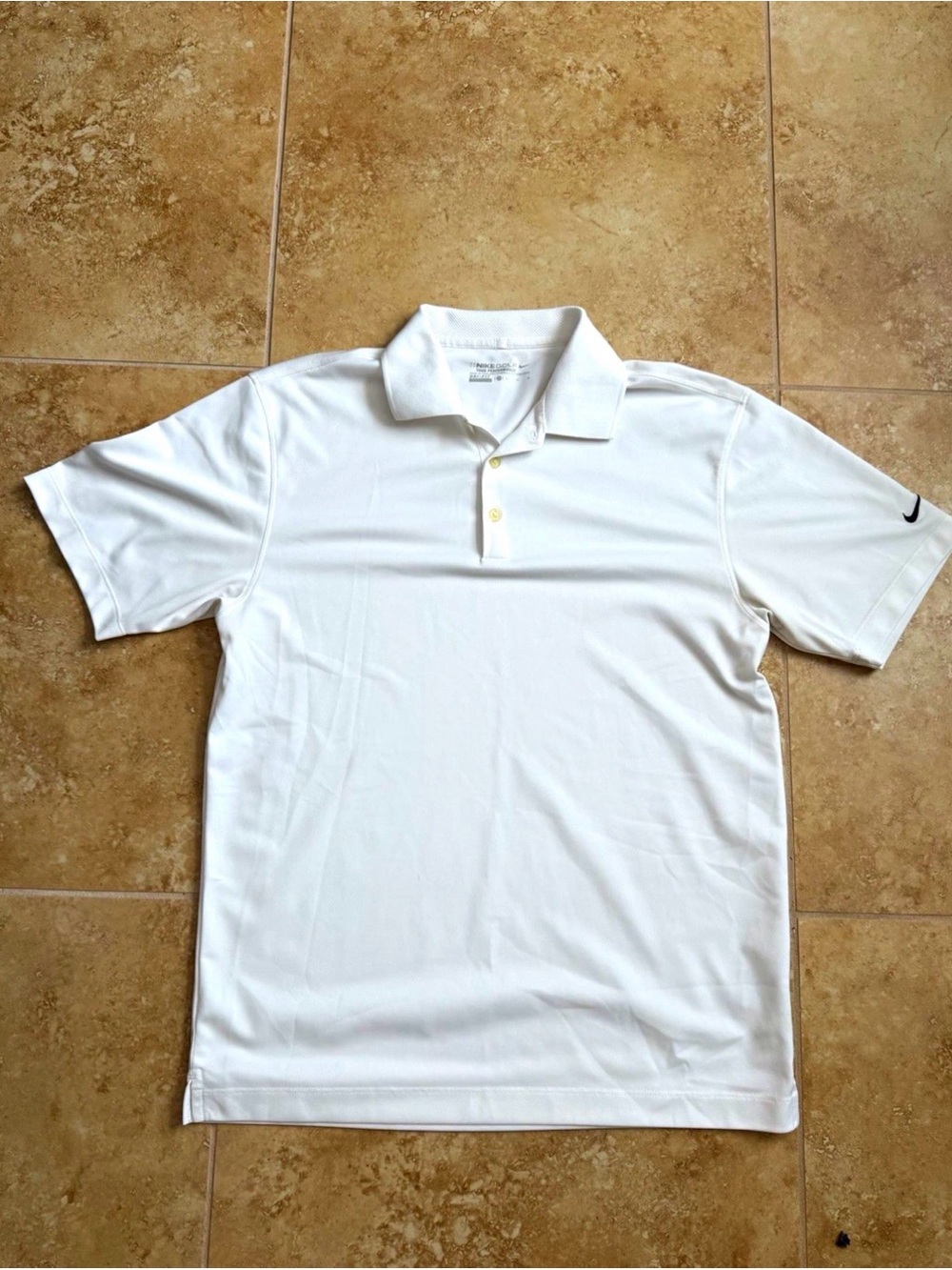 Nike Men’s White Performance Polo Shirt size medium